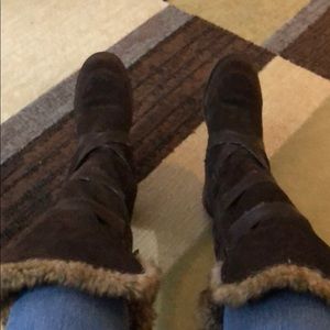 Isotoner wedge boots